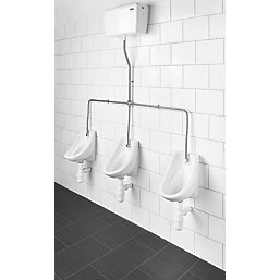 Thomas Dudley Ltd 3-Bowl Urinal Sparge Pipe Set with Automatic Cistern