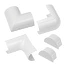 D-Line ABS Plastic White Trunking Accessories 5 Pieces