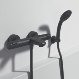 Ideal Standard Idealrain Round Shower Handset Bracket Silk Black 58mm