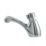 Highlife Bathrooms Skara Chrome 95mm Push Button Mono Basin Pillar Tap