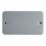 Contactum Metalclad 2-Gang Blanking Plate Grey