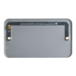 Contactum Metalclad 2-Gang Blanking Plate Grey