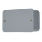 Contactum Metalclad 2-Gang Blanking Plate Grey