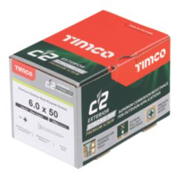 Timco  PZ Double-Countersunk  Multipurpose Premium Screws 6mm x 50mm 200 Pack