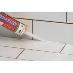 Mapei Mapesil AC 100 Solvent-Free Silicone Sealant White 310ml
