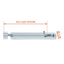Smith & Locke Tower Gate Bolt Silver 152mm