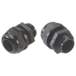 Vimark Nylon Male Comp Glands 20mm Black 2 Pack