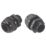 Vimark Nylon Male Comp Glands 20mm Black 2 Pack
