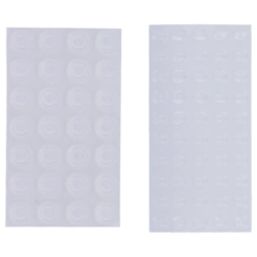 Fix-O-Moll Transparent Round Self-Adhesive Anti-Slip Pads 12mm x 12mm 262 Pack