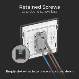 British General Evolve 20A 16AX 1-Gang 2-Way Light Switch  Satin Brass with Black Inserts