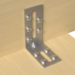 Simpson Strong-Tie Reinforced Angle Brackets Galvanised 30mm x 55mm 25 Pack