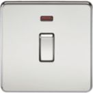 Knightsbridge  20A 1-Gang DP Control Switch Polished Chrome with LED