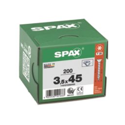 Spax  TX Countersunk Self Drilling Wood Screws 3.5mm x 45mm 200 Pack