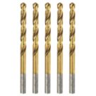 Erbauer  Straight Shank Metal Drill Bits 5mm x 86mm 5 Pack