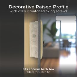 British General Nexus Metal 16AX 1-Gang Intermediate Switch Antique Brass