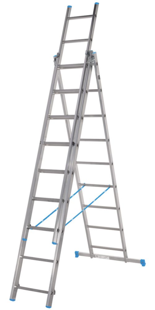 Mac Allister Aluminium 5.4m Combination Ladder - Screwfix