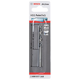 Bosch PointTeQ Straight Shank Metal Drill Bit 4.5mm x 80mm