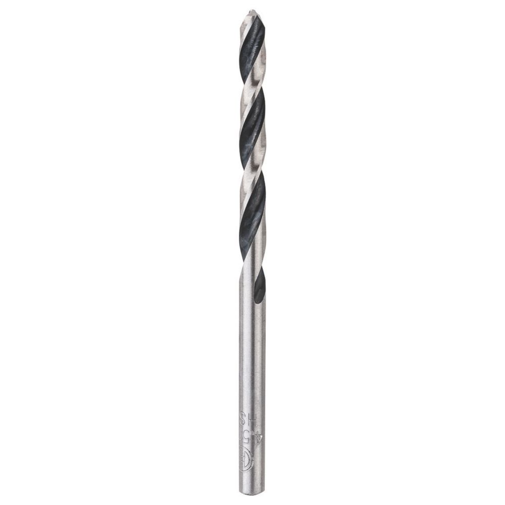 Bosch PointTeQ Straight Shank Metal Drill Bit 4.5mm x 80mm Screwfix