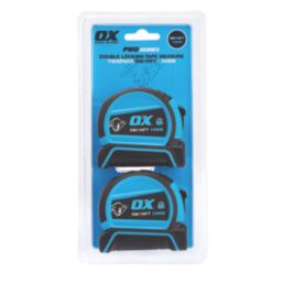 OX Pro 5m Tape Measure Set 2 Pack