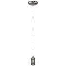Inlight Shade Ceiling Pendant Light Cable Set Pewter / Black