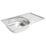 Essentials  1 Bowl Stainless Steel Kitchen Sink & Drainer  760mm x 430mm