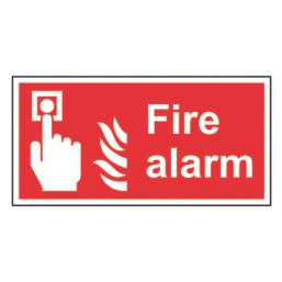 Essentials  Non Photoluminescent "Fire Alarm Call Point" Sign 100mm x 200mm