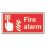 Essentials  Non Photoluminescent "Fire Alarm Call Point" Sign 100mm x 200mm
