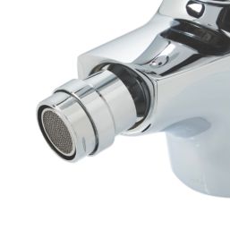 Highlife Bathrooms Barra Chrome 122mm Mono Bidet Mixer Tap  With Pop-Up Waste
