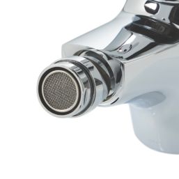 Highlife Bathrooms Barra Chrome 122mm Mono Bidet Mixer Tap  With Pop-Up Waste