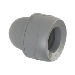 PolyPlumb Enhanced  Plastic Push-Fit Socket Ends 22mm 2 Pack