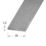 Essentials Silver Flat Profile 1m x 40mm x 1.5mm