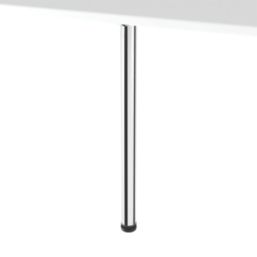 Essentials Worktop Leg Polished Chrome 875-900mm