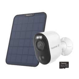 Reolink Argus A4K3S2M64-UK Solar-Powered White Wireless 4K Indoor & Outdoor Dome WiFi Spotlight Camera