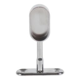 Essentials Oval Rail End Brackets Polished Stainless Steel 30mm 2 Pack