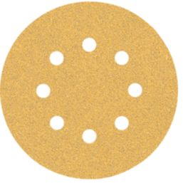Bosch Expert C470 60 Grit 8-Hole Punched Wood Sanding Discs 125mm 5 Pack