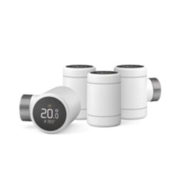 Tado X White Smart Thermostatic Radiator Valve Head & Body 4 Pack