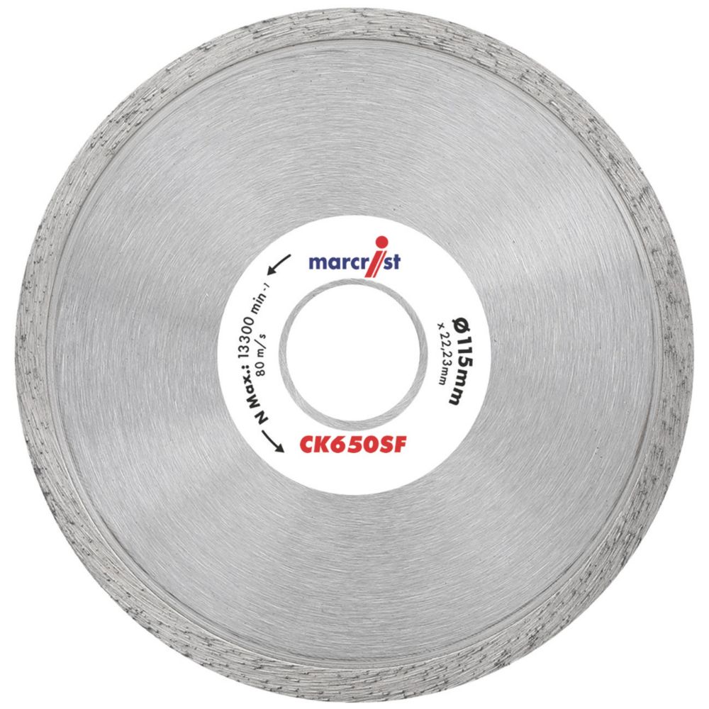 Marcrist CK650SF MultiMaterial Diamond Blade 115mm x 22.2mm Screwfix