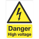 Electrical Safety "Danger High Voltage" Sign 210mm x 148mm
