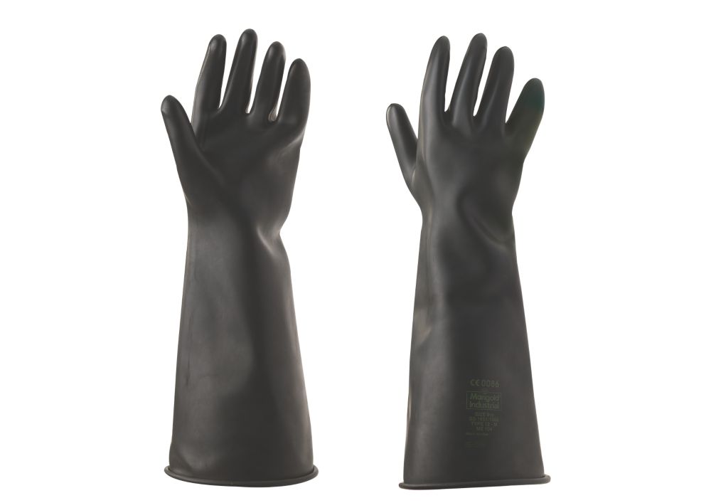 Marigold Industrial Emperor Chemical Hazard 17" Gauntlets Black Large