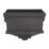 FloPlast Cast Iron Effect Rectangular Hopper 65-68mm Black