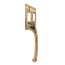 Fab & Fix Craftsman Left or Right-Handed Non-Locking Window Handle Polished Gold