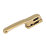 Fab & Fix Craftsman Left or Right-Handed Non-Locking Window Handle Polished Gold