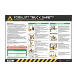 Essentials "Forklift Truck Safety" PVC Safety Poster 420mm x 594mm