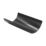 FloPlast  uPVC Half Round Gutter Black 112mm x 3m