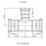 Flomasta  Copper Press-Fit Reducing M-Profile Tee 22mm x 22mm x 15mm