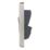 Hager Sollysta WRDP84BSB 20A 1-Gang 2P+E Control Switch Brushed Steel  with Black Inserts