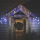 720 LED Indoor & Outdoor Blue & White Icicle Christmas Lights