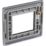 British General Nexus Metal 2-Module Modular Faceplate Matt Black