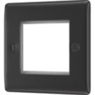 British General Nexus Metal 2-Module Modular Faceplate Matt Black