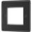 British General Nexus Metal 2-Module Modular Faceplate Matt Black